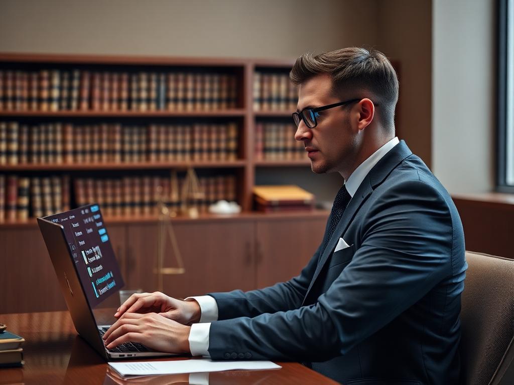 Solicitor using the Risponda AI platform to respond to client enquiries